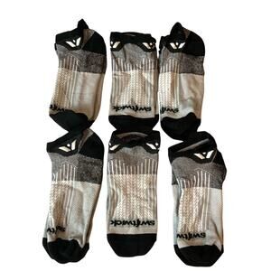 Bundle of Swiftwick Flite XT No Show Socks Black Gray Mens XL